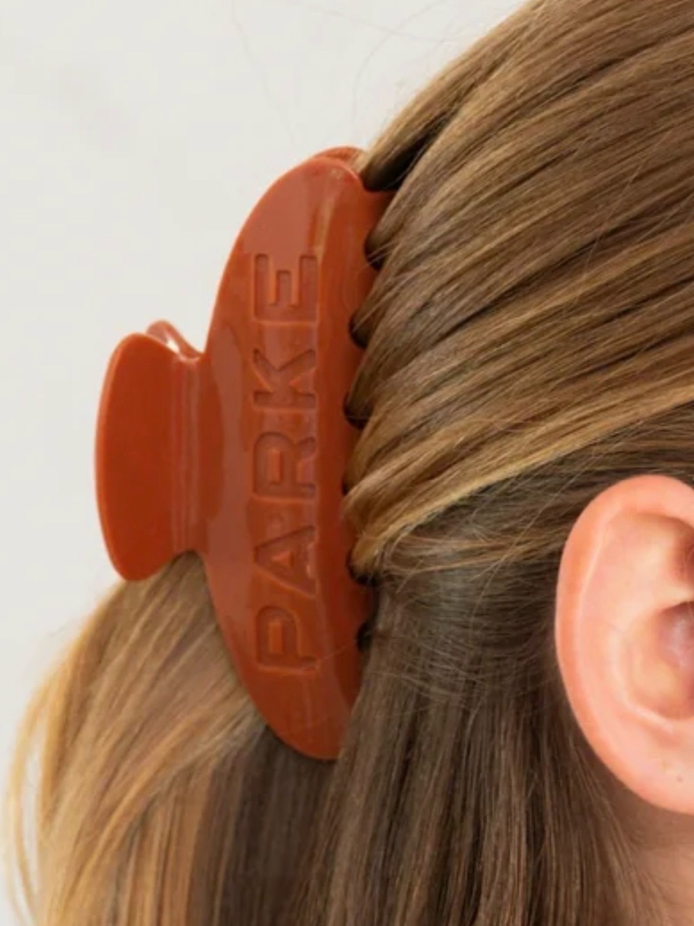 Parke Back To School BURNT ORANGE Claw Clip - NWT